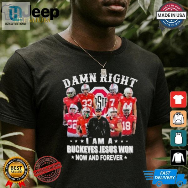 Damn Right Jesus Won Ohio State Buckeyes Funny Shirt hotcouturetrends 1 3