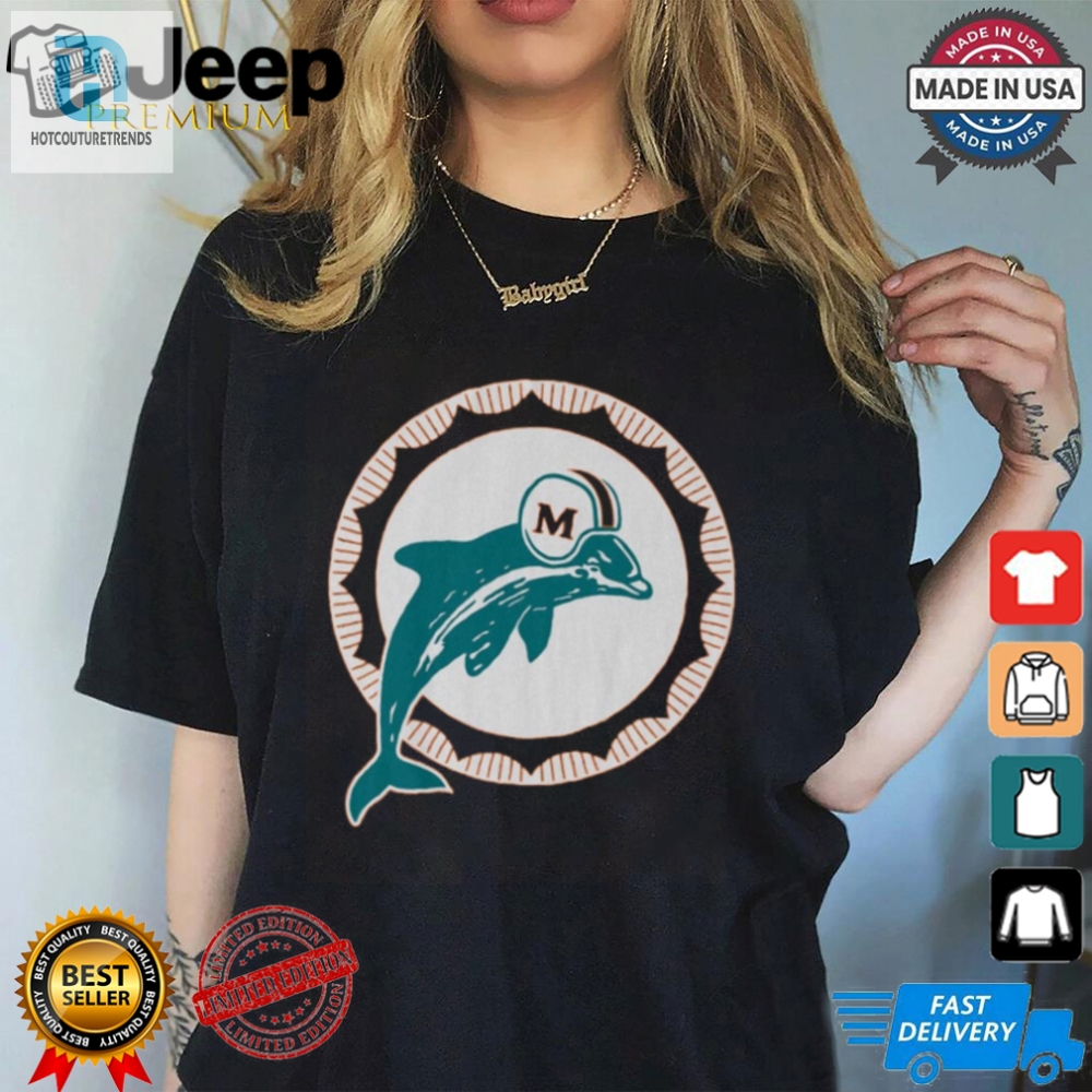 Flashback Fun Rock The Miami Dolphins 1966 Logo Tee