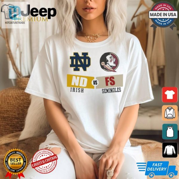 Epic Battle Tee Notre Dame Vs Florida State 2024 Clash hotcouturetrends 1 1