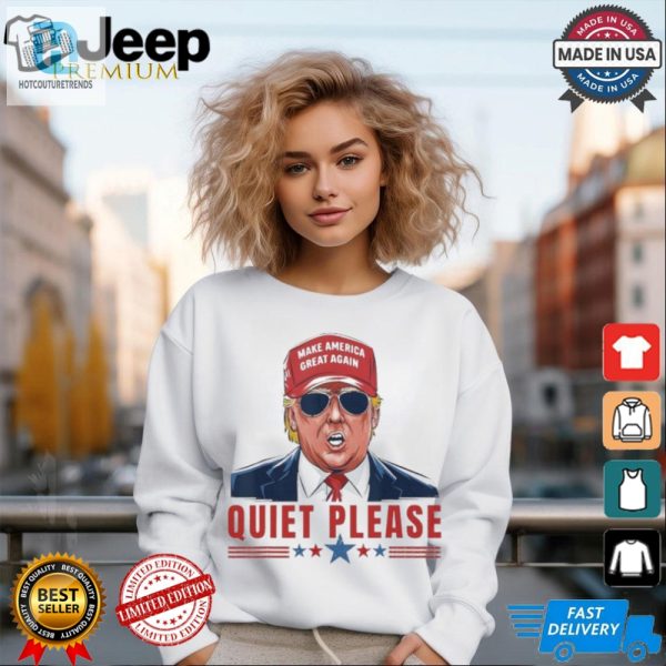 Funny Trump Debate Tee Quiet Please Hilarious Tshirt hotcouturetrends 1