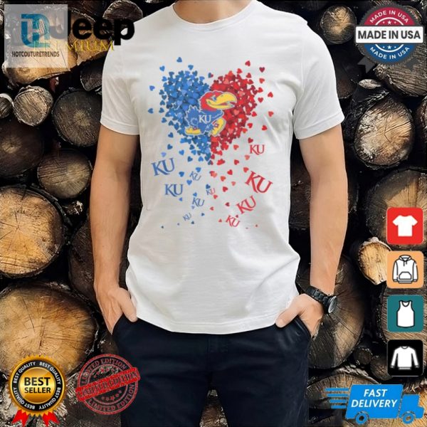 Rock Chalk With Heart Funny Kansas Jayhawks Shirt hotcouturetrends 1 3