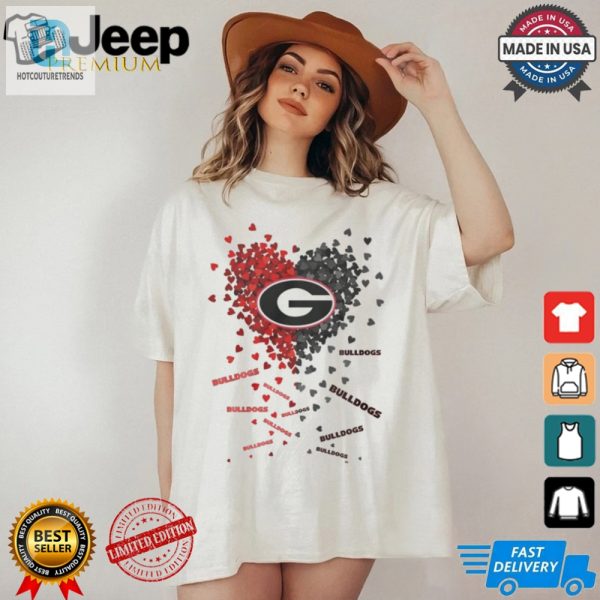 Uga Bulldogs Heart Shirt Love Laughter In Every Stitch hotcouturetrends 1