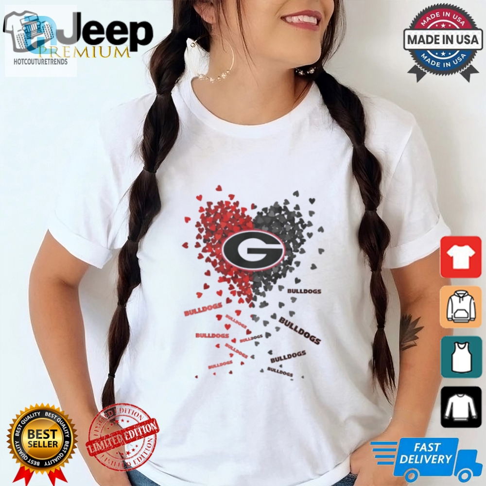 Uga Bulldogs Heart Shirt  Love  Laughter In Every Stitch