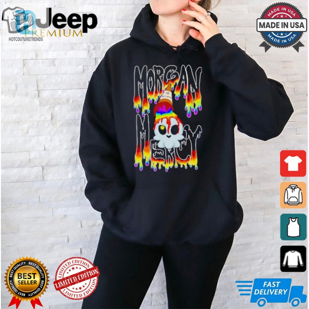 Get Laughs With Morgan Mercy Rainbow Drip Shirt 