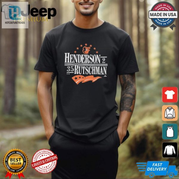 Hit A Homer In Humor Unique Henderson Rutschman Orioles Tee hotcouturetrends 1