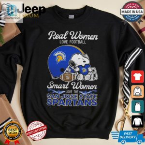 San Jose State X Snoopy Smart Women Love Football Tee 2024 hotcouturetrends 1 1