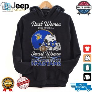 San Jose State X Snoopy Smart Women Love Football Tee 2024 hotcouturetrends 1 2