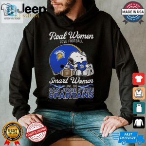 San Jose State X Snoopy Smart Women Love Football Tee 2024 hotcouturetrends 1 3