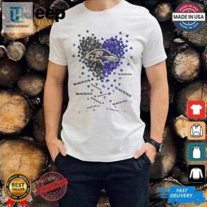 Fall In Love With Ravens Hilarious Heart Shirt hotcouturetrends 1 3