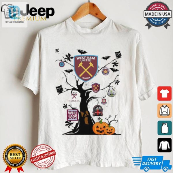 West Ham F.C. Spooky Tree Shirt Hammers Halloween Laughs hotcouturetrends 1 1