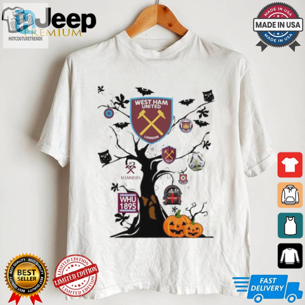 West Ham F.C. Spooky Tree Shirt  Hammers Halloween Laughs