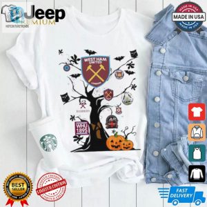 West Ham F.C. Spooky Tree Shirt Hammers Halloween Laughs hotcouturetrends 1 3