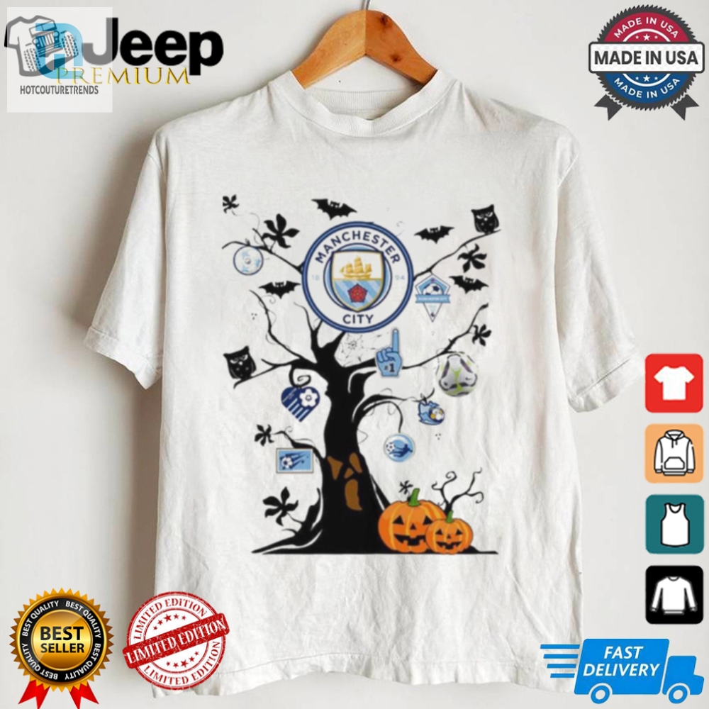 Spooky Man City Halloween Tee  Haunt In Style  Chuckles