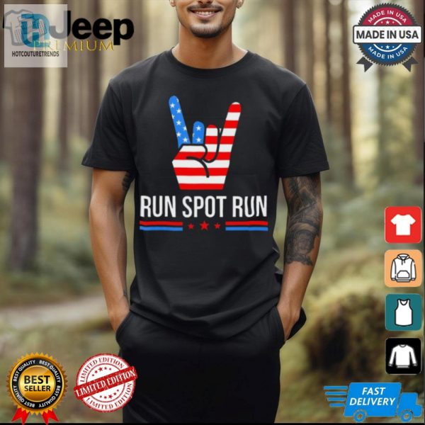 Run Spot Run 2024 Tee Hilarious Bipartisan Election Fun hotcouturetrends 1