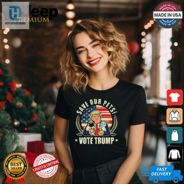 Funny Save Our Pets Vote Trump 2024 Tee Standout Unique hotcouturetrends 1 1