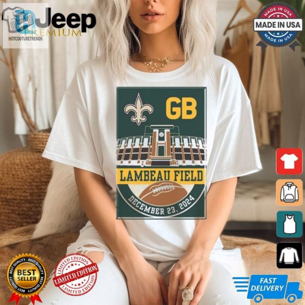 Packers Vs Saints 2024 Lambeau Laughs Touchdowns Tee hotcouturetrends 1