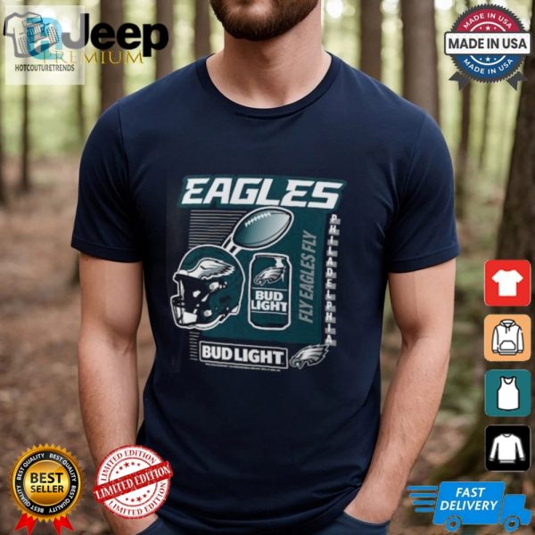 Fly High In Style Philly Eagles Anheuser Busch Tee Fun hotcouturetrends 1 2