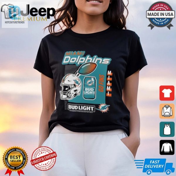 Fins Grins Miami Dolphins Anheuser Busch Tee hotcouturetrends 1