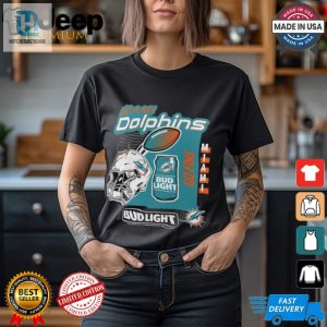 Fins Grins Miami Dolphins Anheuser Busch Tee hotcouturetrends 1 3