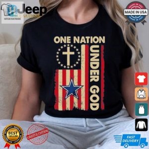 Godly Cowboys Unite Hilarious One Nation Logo Tee hotcouturetrends 1 2