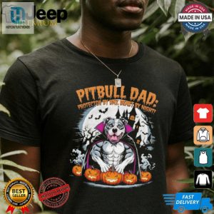 Funny Pitbull Dad Halloween Shirt Protector By Day Beast By Night hotcouturetrends 1 1