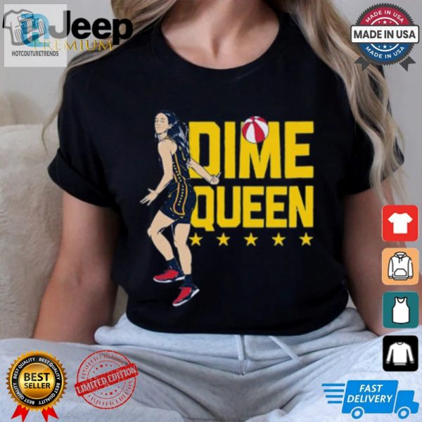 Caitlin Clark Dime Queen Tee Hoop Hilarity Unleashed hotcouturetrends 1 2