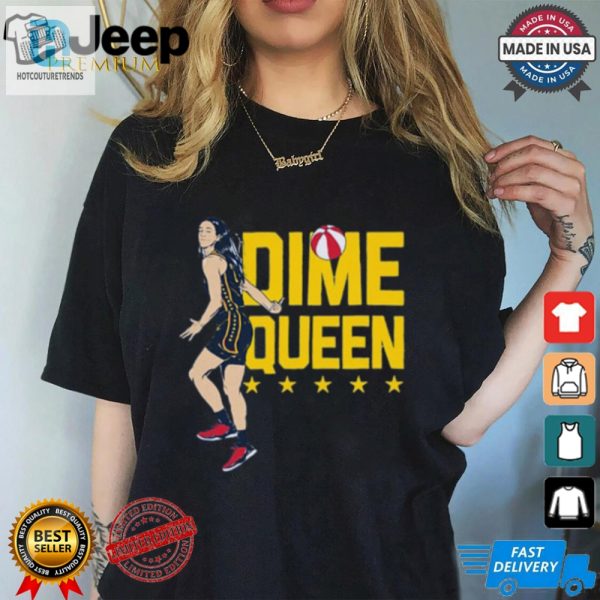 Caitlin Clark Dime Queen Tee Hoop Hilarity Unleashed hotcouturetrends 1 3