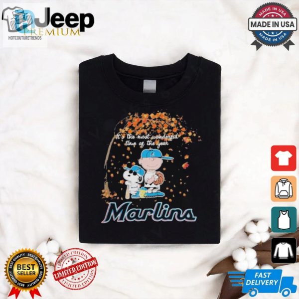 Peanuts X Marlins 2024 Shirt The Funniest Holiday Gear hotcouturetrends 1