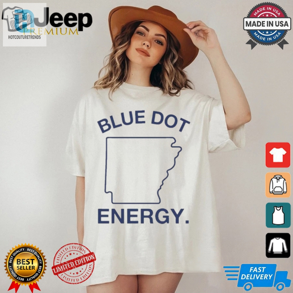 Get Energized With The Quirky Arkansas Blue Dot Tshirt