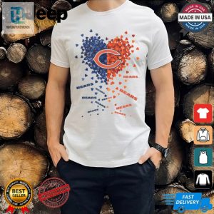 Beary Funny Chicago Bears Heart Shirt Unleash Your Roar hotcouturetrends 1 3