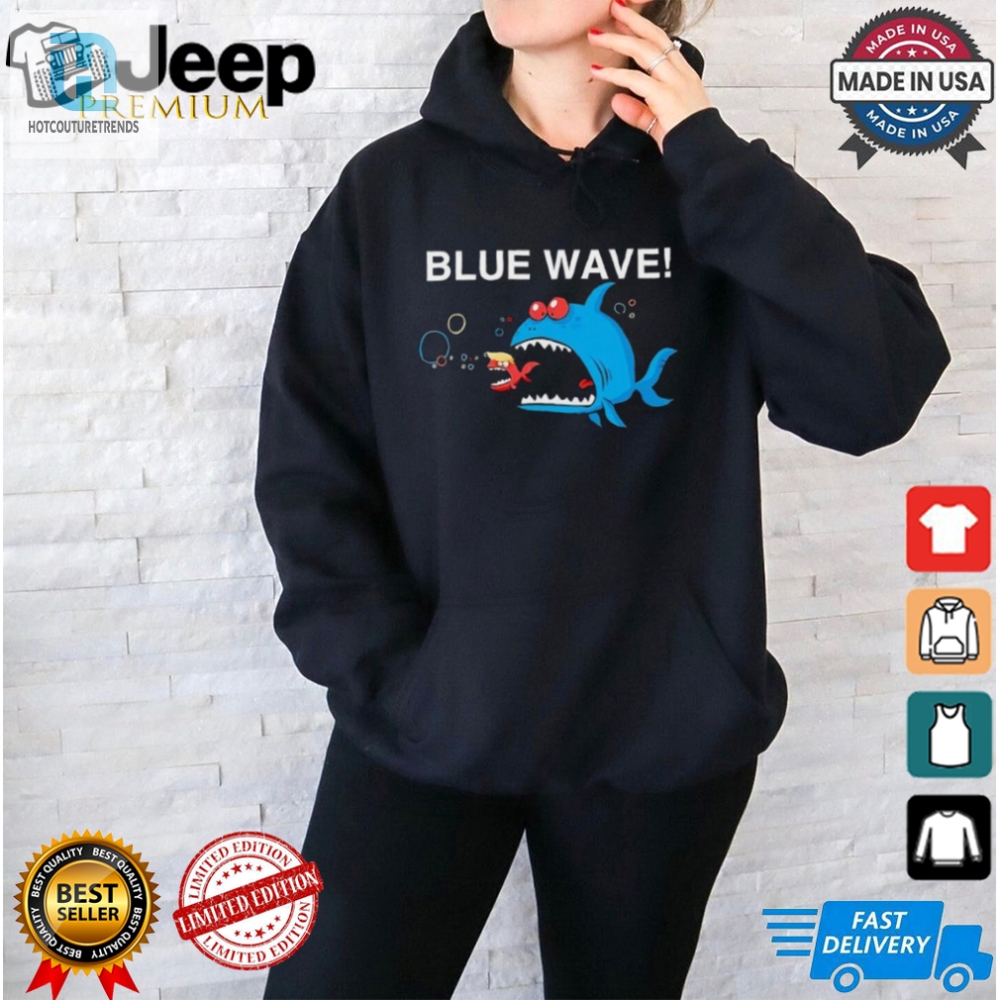 2024 Blue Wave Trump Hair Shirt Big Fish Eats Little Fish