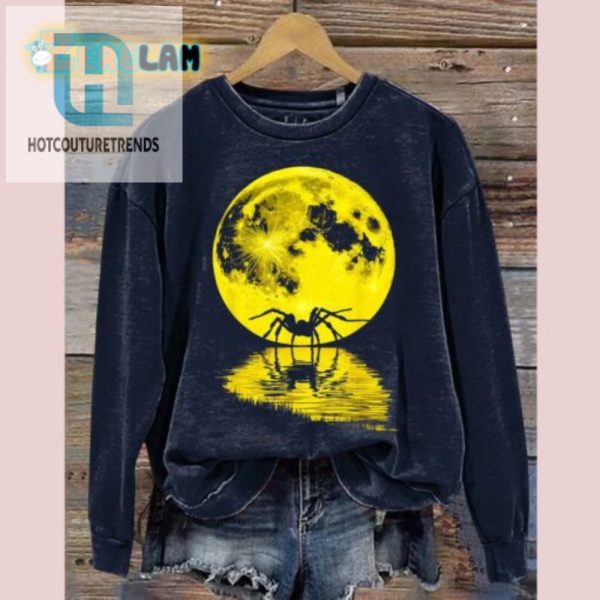 Spooky Spider Moon Sweatshirt Scary Fun For Casual Chills hotcouturetrends 1 1