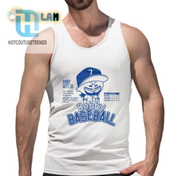 Score Big Laughs With Our Bobby Witt Jr. Bobby Baseball Tee hotcouturetrends 1 4