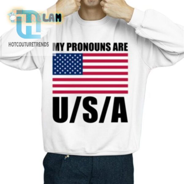 Proudly Patriotic Pronouns Usa Flag Tee With A Twist hotcouturetrends 1 2