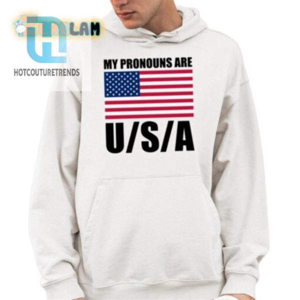 Proudly Patriotic Pronouns Usa Flag Tee With A Twist hotcouturetrends 1 3