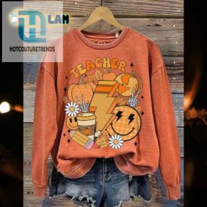 Fall For Laughter Retro Autumn Vibes Teacher Sweatshirt hotcouturetrends 1 1