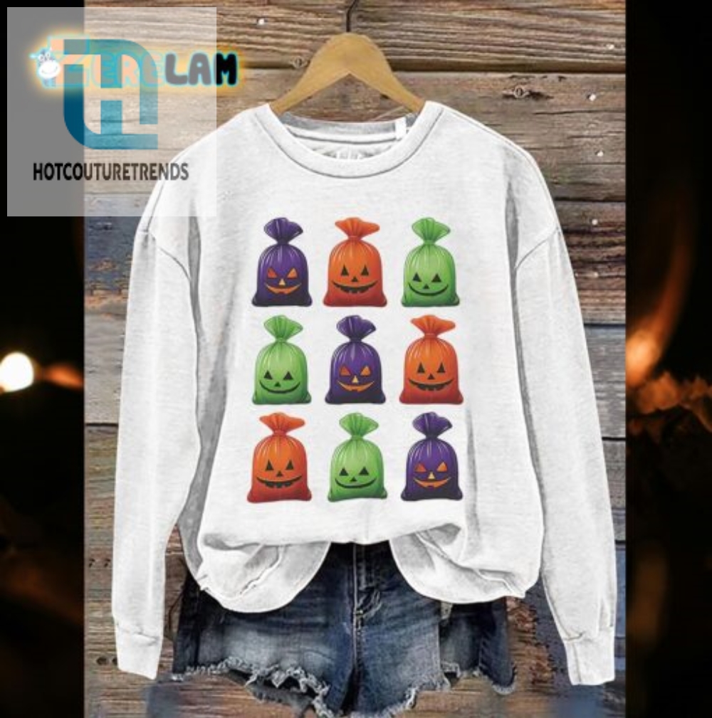 Trickortreat In Style Funny Candy Bag Sweatshirt