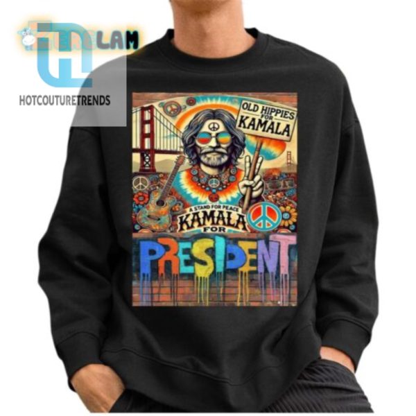 Groovy Kamala Shirt Peace Laughs For Hippie Fans hotcouturetrends 1 2