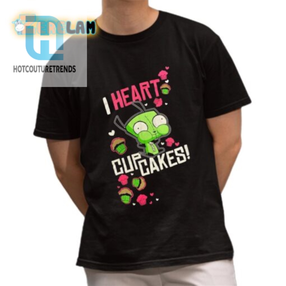 Quirky Alien I Heart Cupcakes Shirt  Stand Out In Style