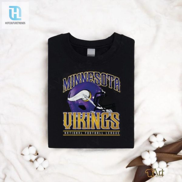 Minnesota Vikings Helmet Garment Dyed Heavyweight T Shirt hotcouturetrends 1 2