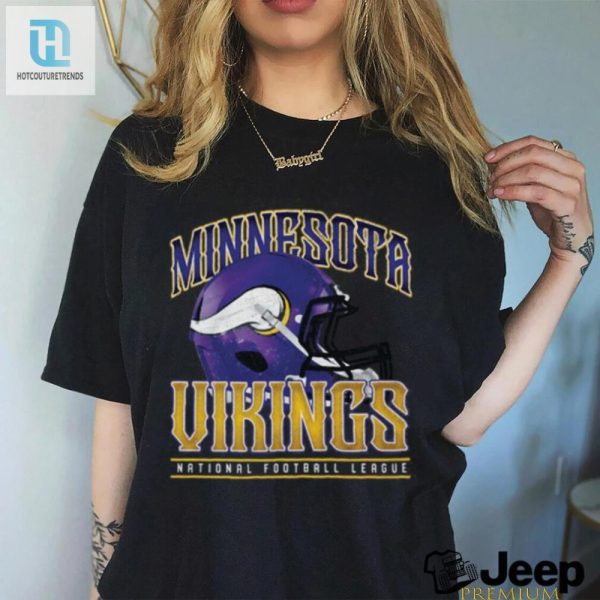 Minnesota Vikings Helmet Garment Dyed Heavyweight T Shirt hotcouturetrends 1 3