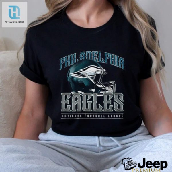 Philadelphia Eagles Helmet Garment Dyed Heavyweight T Shirt hotcouturetrends 1