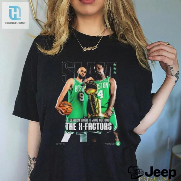 Slam Nba Boston Celtics Derrick White And Jrue Holiday The X Factors T Shirt hotcouturetrends 1 3