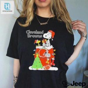 Christmas Snoopy Cleveland Browns 2024 T Shirt hotcouturetrends 1 3