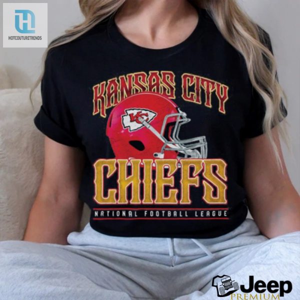 Kansas City Chiefs Helmet Garment Dyed Heavyweight T Shirt hotcouturetrends 1