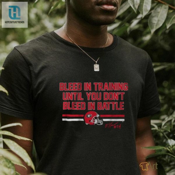 Uga Football Malaki Starks Bleed In Training Shirt hotcouturetrends 1 1