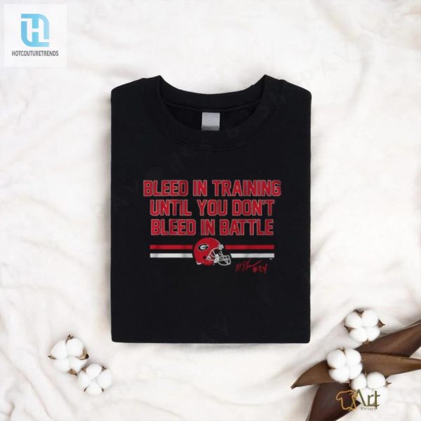 Uga Football Malaki Starks Bleed In Training Shirt hotcouturetrends 1 2