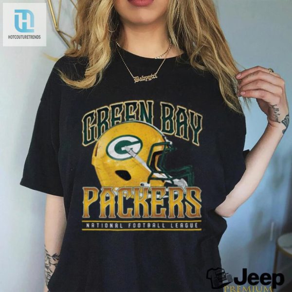 Green Bay Packers Helmet Garment Dyed Heavyweight T Shirt hotcouturetrends 1 3