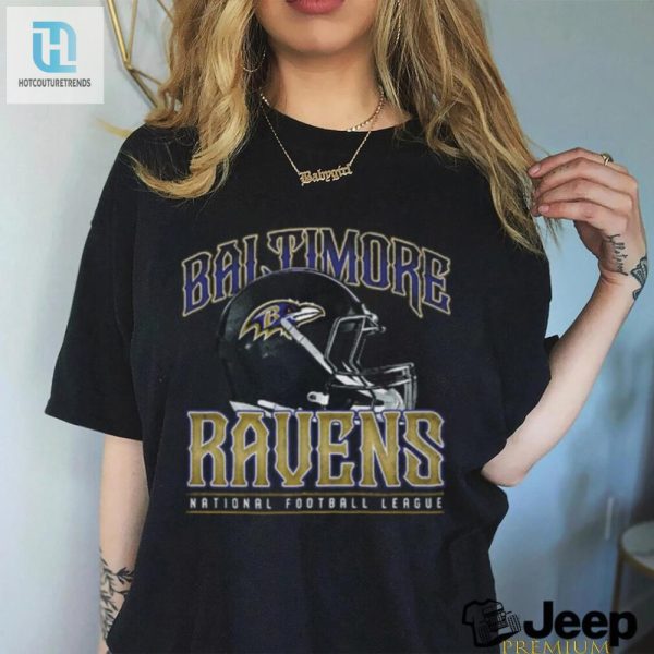 Baltimore Ravens Helmet Garment Dyed Heavyweight T Shirt hotcouturetrends 1 3