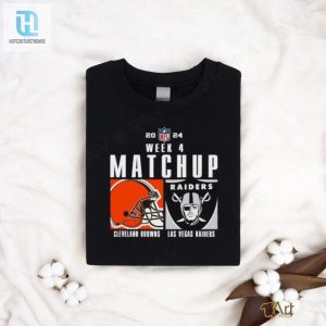 Official Cleveland Browns Vs Las Vegas Raiders 2024 Nfl Week 4 Matchup T Shirt hotcouturetrends 1 2